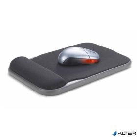   Egéralátét csuklótámasszal, géltöltésű, KENSINGTON, fekete