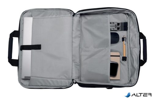 Notebook táska, 16", újrahasznosított anyagból, KENSINGTON "EQ Briefcase", fekete