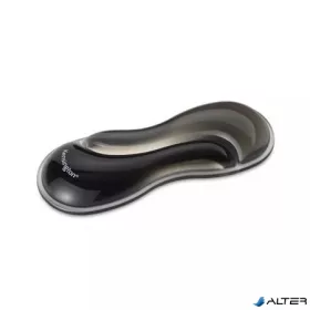   Csuklótámasz egérhez/trackball-hoz, géltöltésű, KENSINGTON "Slim DuoGel", fekete-szürke