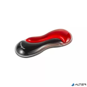   Csuklótámasz egérhez/trackball-hoz, géltöltésű, KENSINGTON "Slim DuoGel", fekete-piros