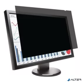   Monitorszűrő, betekintésvédelem, 21.5" 16:9 monitorhoz, 477x268mm, levehető, KENSINGTON