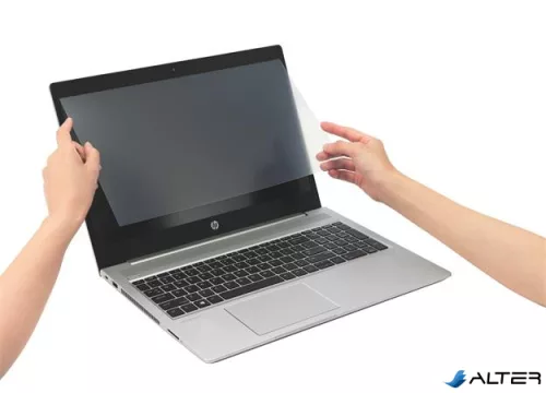 Monitorszűrő, tükröződéscsökkentő és kékfény szűrő, 23" 16:9 laptophoz, 510x287mm, levehető, KENSINGTON