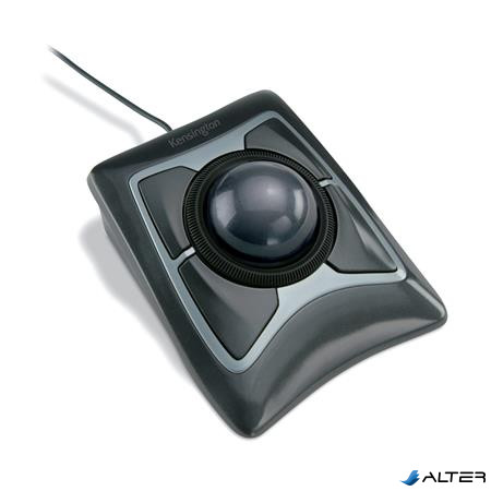 Egér, vezetékes, optikai, hanyattegér, USB, KENSINGTON "Expert"