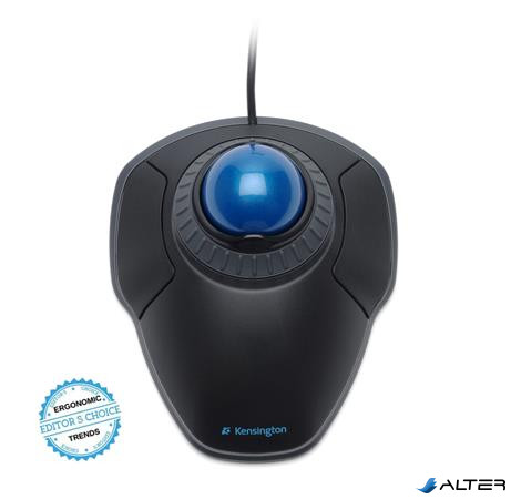 Egér, vezetékes, optikai, trackball, USB, KENSINGTON "Orbit® Trackball"