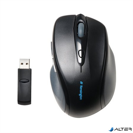 Egér, vezeték nélküli, optikai, normál méret, USB, KENSINGTON "ProFit"