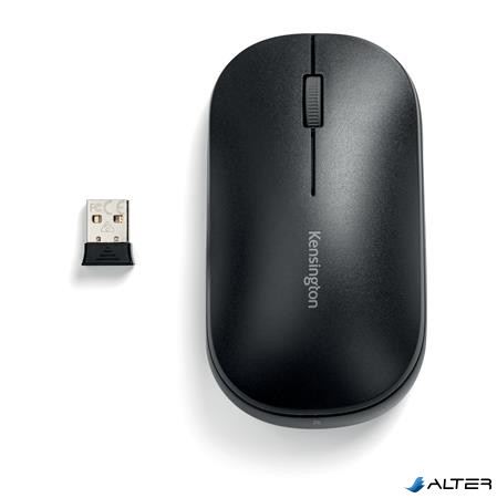 Egér, vezeték nélküli, optikai, KENSINGTON "SureTrack™ Dual", fekete