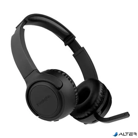 Fejhallgató, mikrofon, KENSINGTON "H1050 EQ Bluetooth", fekete