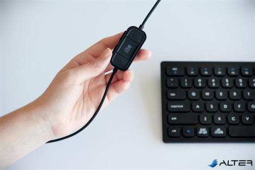 Fejhallgató, mikrofonnal, USB-C, KENSINGTON "H1000"