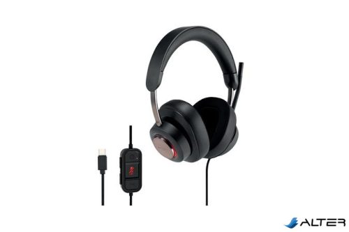 Fejhallgató, mikrofonnal, USB-C, KENSINGTON "H2000"