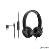Fejhallgató, mikrofonnal, KENSINGTON "H950 EQ USB-C/USB-A", fekete