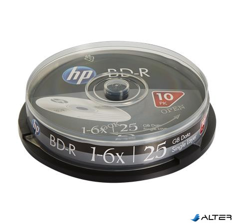 BD-R BluRay lemez, 25GB, 6x, 10 db, hengeren, HP