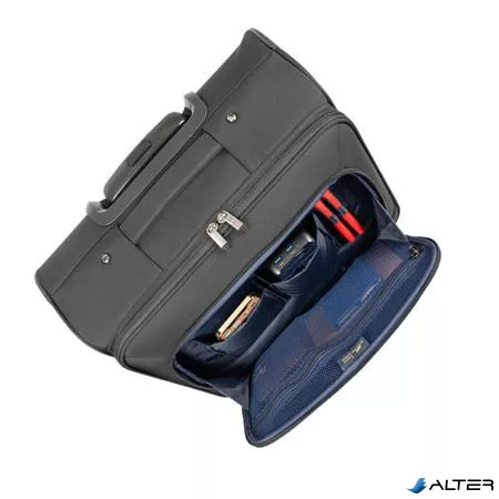 Utazóbőrönd, laptoprekesszel, 15,6', 46x42x22 cm, RIVACASE 'Tegel 8481', fekete