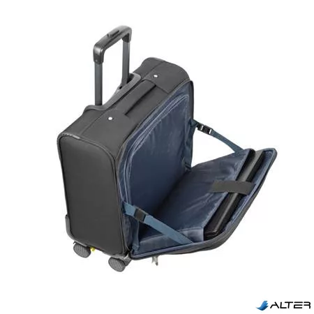 Utazóbőrönd, laptoprekesszel, 15,6', 46x42x22 cm, RIVACASE 'Tegel 8481', fekete