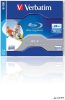 BD-R BluRay lemez, nyomtatható, 25GB, 6x, 1 db, normál tok, VERBATIM