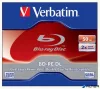 BD-RE BluRay lemez, kétrétegű, újraírható, 50GB, 2x, 1db, normál tok, VERBATIM