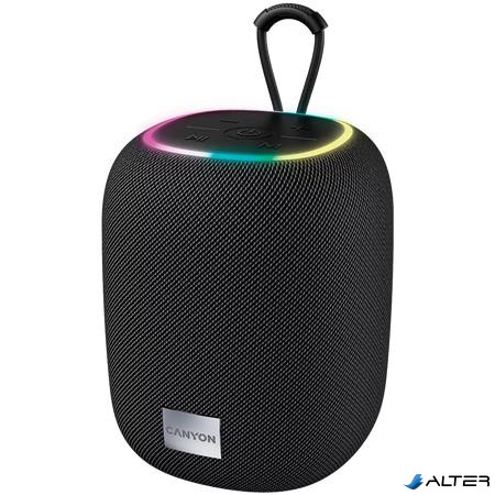 Hangszóró, hordozható, Bluetooth 5.2, 5W, CANYON "BSP-8", fekete