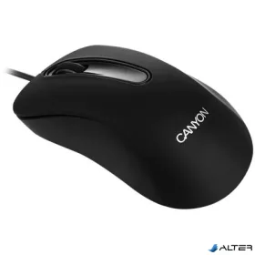   Egér, vezetékes, optikai, USB, CANYON 'CM-2', fekete