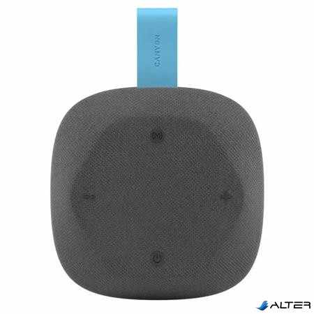 Hangszóró, hordozható, Bluetooth 5.3, CANYON 'Hexagon 10', szürke-kék
