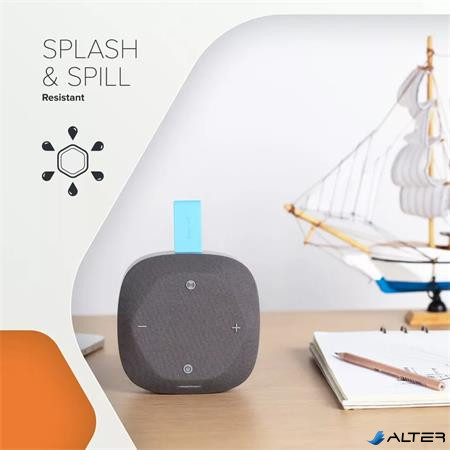 Hangszóró, hordozható, Bluetooth 5.3, CANYON 'Hexagon 10', szürke-kék