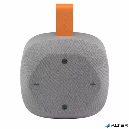 Hangszóró, hordozható, Bluetooth 5.3, CANYON 'Hexagon 10', szürke-narancs