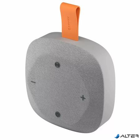 Hangszóró, hordozható, Bluetooth 5.3, CANYON 'Hexagon 10', szürke-narancs