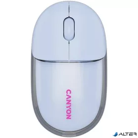   Egér, vezeték nélküli, dual-mode kapcsolat, optikai, CANYON "OnClick 24", kék