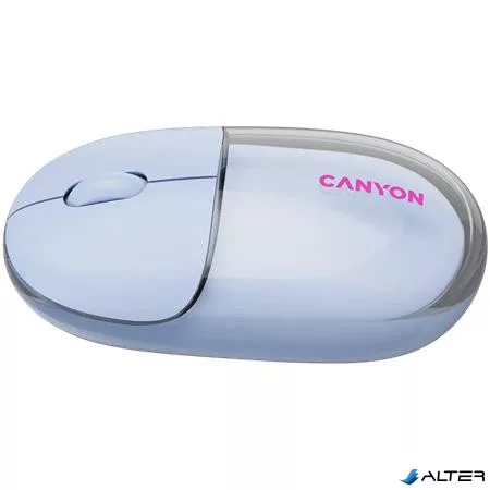 Egér, vezeték nélküli, dual-mode kapcsolat, optikai, CANYON "OnClick 24", kék