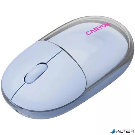 Egér, vezeték nélküli, dual-mode kapcsolat, optikai, CANYON "OnClick 24", kék