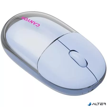 Egér, vezeték nélküli, dual-mode kapcsolat, optikai, CANYON "OnClick 24", kék