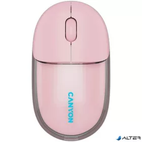   Egér, vezeték nélküli, dual-mode kapcsolat, optikai, CANYON "OnClick 24", rózsaszín