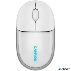  Egér, vezeték nélküli, dual-mode kapcsolat, optikai, CANYON "OnClick 24", fehér
