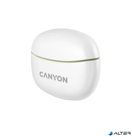 Fülhallgató, TWS vezeték nélküli, Bluetooth 5.3, CANYON "TWS-5", zöld