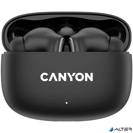 Fülhallgató, TWS vezeték nélküli, Bluetooth 5.4, CANYON "OnGo 9", fekete