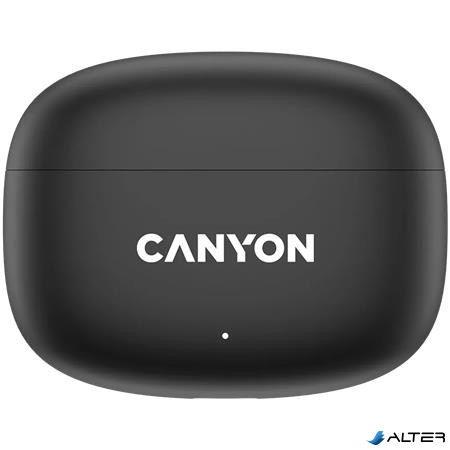 Fülhallgató, TWS vezeték nélküli, Bluetooth 5.4, CANYON "OnGo 9", fekete