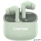 Fülhallgató, TWS vezeték nélküli, Bluetooth 5.4, CANYON "OnGo 9", zsálya