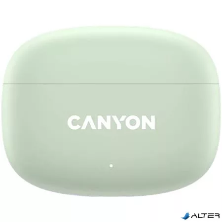 Fülhallgató, TWS vezeték nélküli, Bluetooth 5.4, CANYON "OnGo 9", zsálya