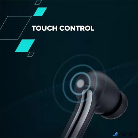 Fülhallgató, TWS vezeték nélküli, Bluetooth 5.4, CANYON "OnGo 9", zsálya