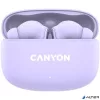 Fülhallgató, TWS vezeték nélküli, Bluetooth 5.4, CANYON "OnGo 9", levendula