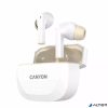 Fülhallgató, TWS vezeték nélküli, Bluetooth 5.4, CANYON "Hexagon 7", fehér-bézs