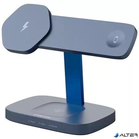 Töltőállomás, 3-az-1-ben, CANYON 'Hexagon 310', szürke-kék