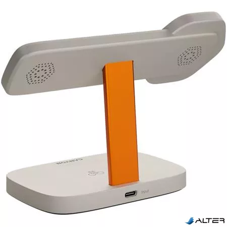 Töltőállomás, 3-az-1-ben, CANYON 'Hexagon 310', szürke-narancs