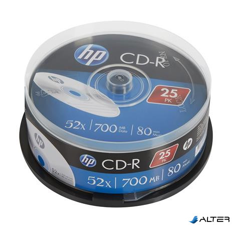 CD-R lemez, 700MB, 52x, 25 db, hengeren, HP