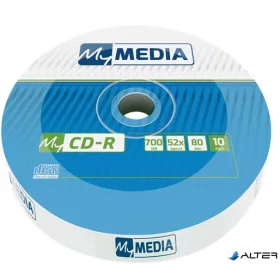   CD-R lemez, 700MB, 52x, 10 db, zsugor csomagolás, MYMEDIA (by VERBATIM)