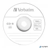 CD-R lemez, 700MB, 52x, 10 db, hengeren, VERBATIM "DataLife"