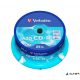 CD-R lemez, Crystal bevonat, AZO, 700MB, 52x, 25 db, hengeren VERBATIM "DataLife Plus"