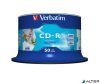 CD-R lemez, nyomtatható, matt, no-ID, AZO, 700MB, 52x, 50 db, hengeren, VERBATIM