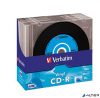 CD-R lemez, bakelit lemez-szerű felület, AZO, 700MB, 52x, 10 db, vékony tok, VERBATIM "Vinyl"