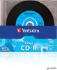 CD-R lemez, bakelit lemez-szerű felület, AZO, 700MB, 52x, 10 db, vékony tok, VERBATIM "Vinyl"