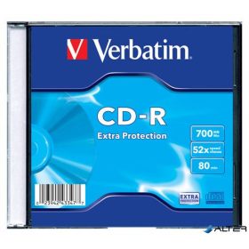   CD-R lemez, 700MB, 52x, 1 db, vékony tok, VERBATIM "DataLife"
