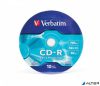 CD-R lemez, 700MB, 52x, 10 db, zsugor csomagolás, VERBATIM 'DataLife'